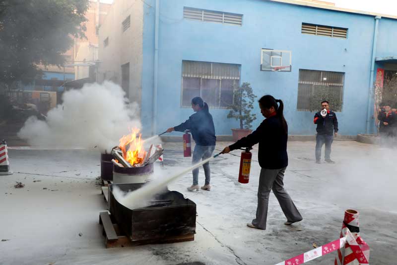 Fire Drill And Hazardous Chemicals Leakage Prevention Drill